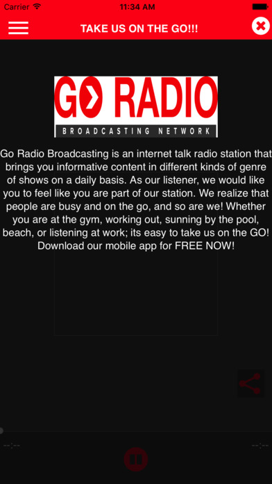 Go Radio Broadcasting Network screenshot 3