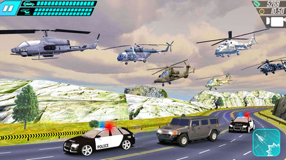 Police Helicopter Mafia Chase War - Gunship Battle screenshot 3