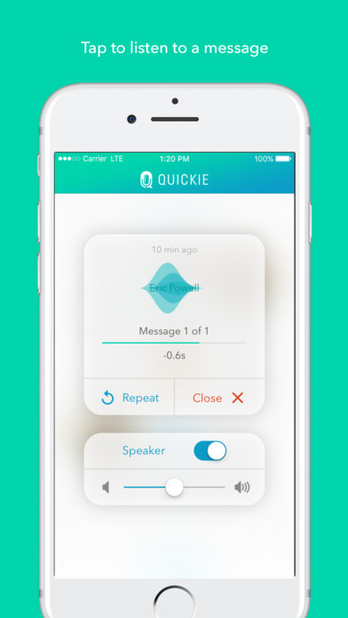 Quickie - Instant Voice Messaging screenshot 2