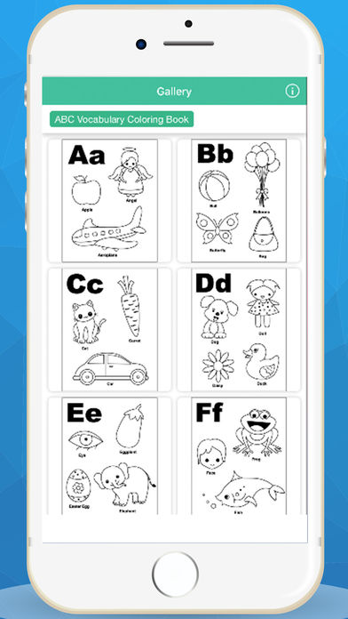 ABC Vocabulary Coloring Book for Kids screenshot 3
