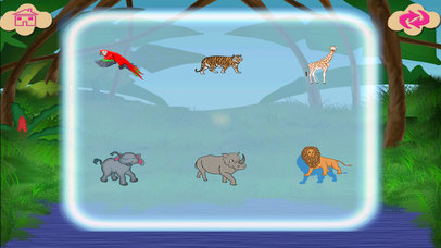 Wood Puzzle Match Wild Animals screenshot 4
