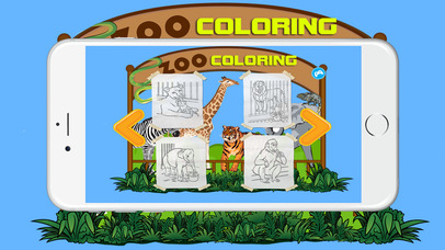 Zoo Animal Coloring BookPages For Kids screenshot 4