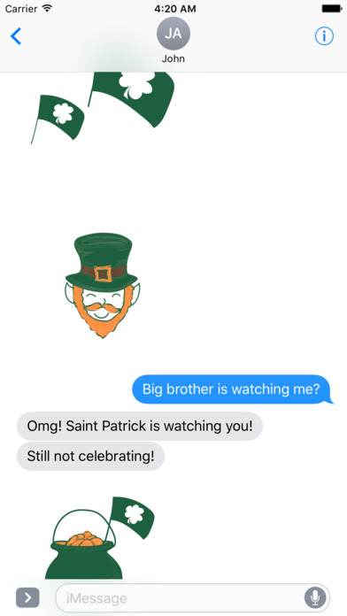 It's St. Patrick's Day! Stickers screenshot 2