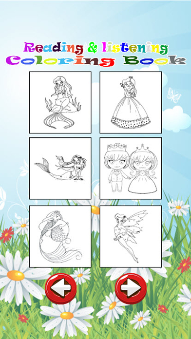 Reading and Listening Coloring Book Game for Kids screenshot 2