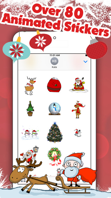 Best Animated Christmas Stickers screenshot 2