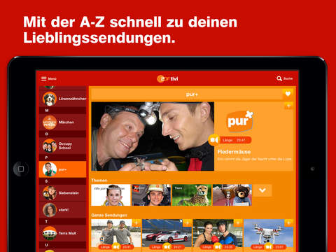 ZDFtivi-App – Kinderfernsehen screenshot 2