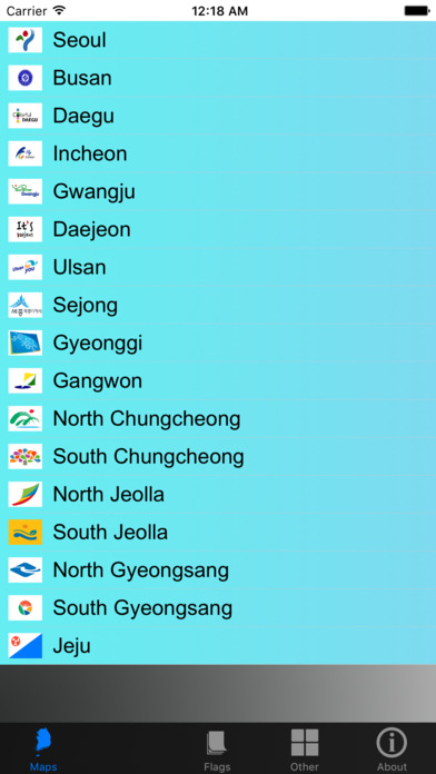 South Korea Province Maps and Flags screenshot 4