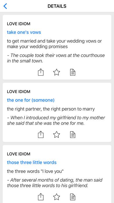 Negotiation & Love idioms screenshot 2