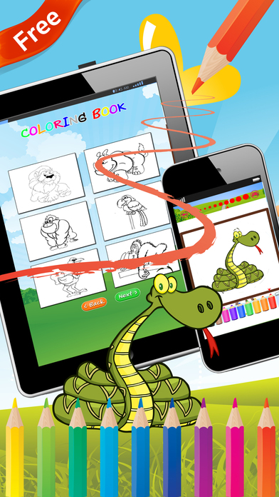 Zoo and animal coloring book for kids screenshot 2