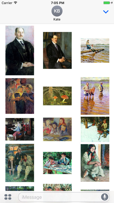 Nikolay Bogdanov Belsky Artworks Stickers screenshot 4