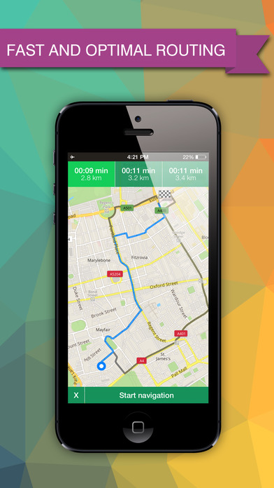 Worcestershire, UK Offline GPS : Car Navigation screenshot 3