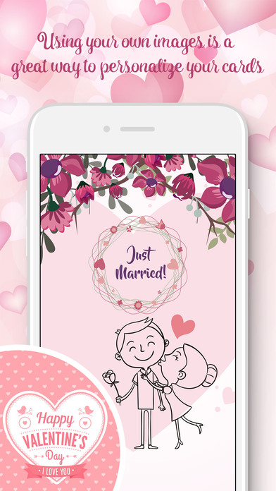 Love card designer - add text & stickers to photo screenshot 2