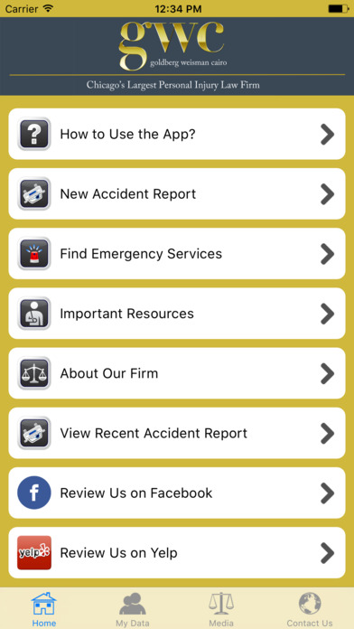 Goldberg Weisman Cairo Personal Injury Help App screenshot 3