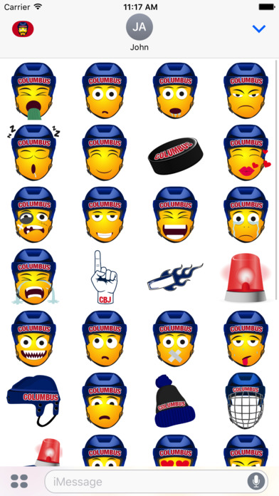 Columbus Hockey Stickers & Emojis screenshot 4