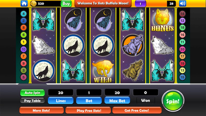 Free Slots - The BuffaloMoon screenshot 2