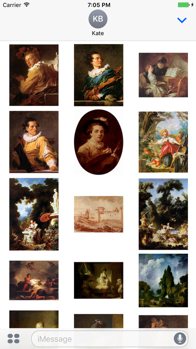 Jean Honore Fragonard Artworks Stickers screenshot 2