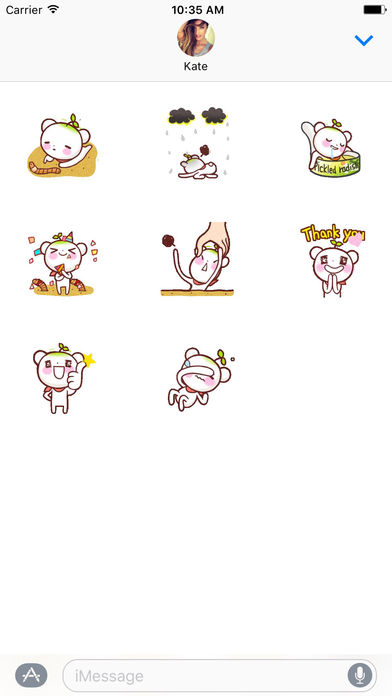 Cute Baby Seed - Animated Stickers screenshot 2