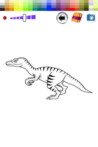 Jurassic Coloring Pages Learning for Kids - World screenshot 2
