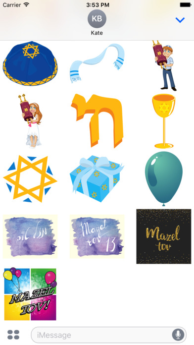 Bar Mitzvah Stickers screenshot 2