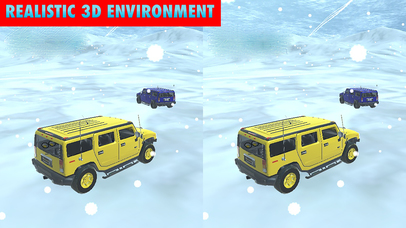 VR New Year Winter Hummer Jeep Stunts Pro screenshot 3
