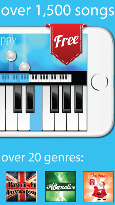 Screenshots of Piano Free with Songs for iPhone