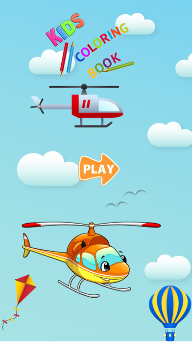 Helicopter Coloring Pages For Learn painting screenshot 3
