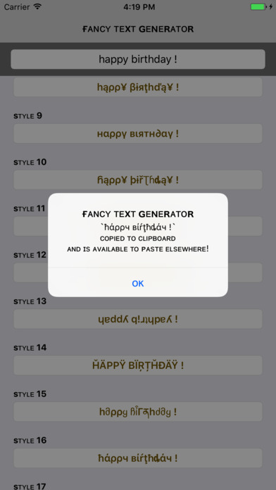 Fancy Text Generator screenshot 4