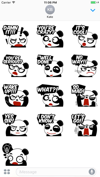 Chatting Panda Sticker screenshot 3