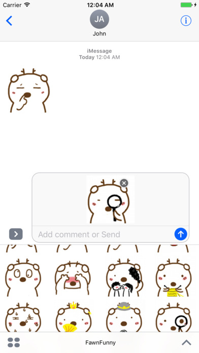 Fawn Lovely Animated Stickers screenshot 4