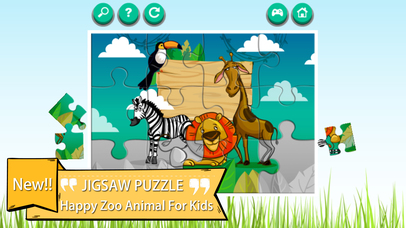 Zoo Animals Cartoon Jigsaw Puzzle Games screenshot 3