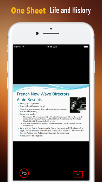 Biography and Quotes for Alain Resnais screenshot 2