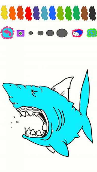 Kids Game Sharks Coloring Version screenshot 3