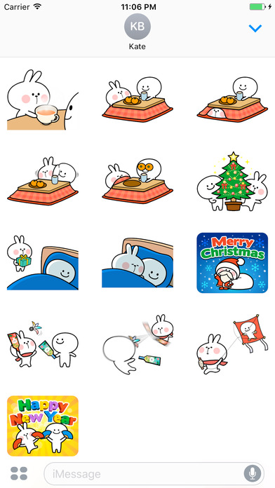 The Bunny Brat Winter Stickers screenshot 3