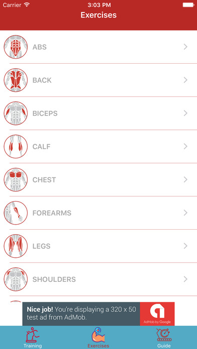 Fitness Buddy - 1700 Exercises screenshot 3