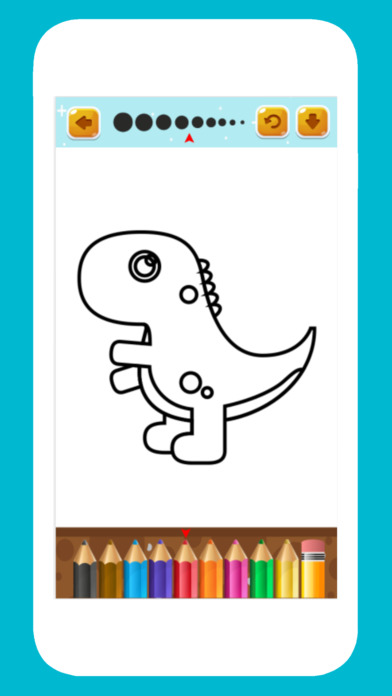T Rex Dinosaur Coloring Book free game for kids screenshot 3