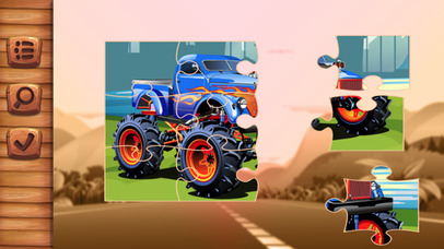 Monster Truck jigsaw puzzles games for kids screenshot 4