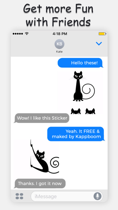 Black Cat Stickers! screenshot 2