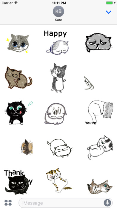 Cat Animated Stickers Pack screenshot 2