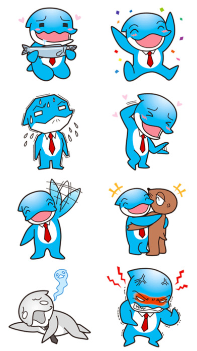 Office Dolphin - Stickers! screenshot 2