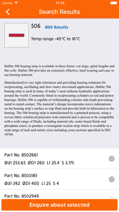 Hallite Product Finder screenshot 3