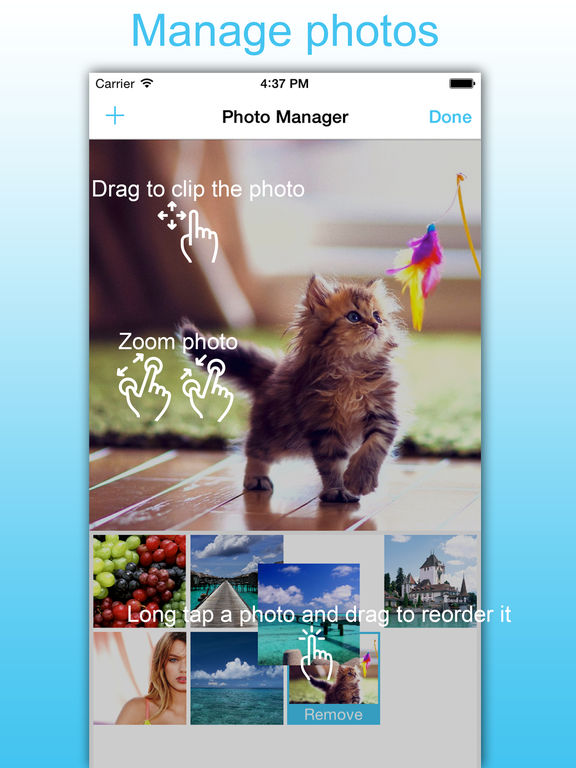 Screenshots of SlideShow Maker - Picture Video & Movie With Music for iPad