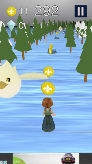 3D Elsabeth Queen & Annastasia Ice Game screenshot 3