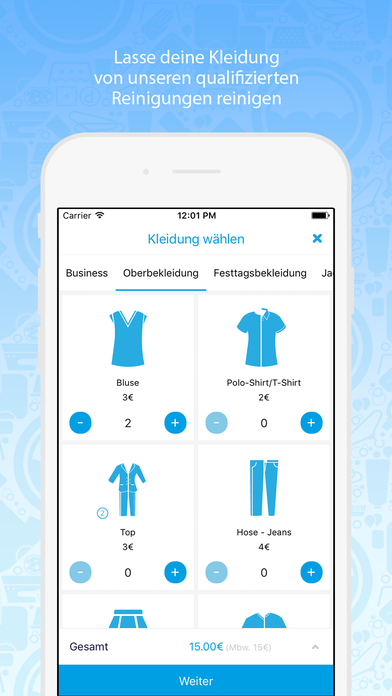 Washeroo - Wäsche per App screenshot 2