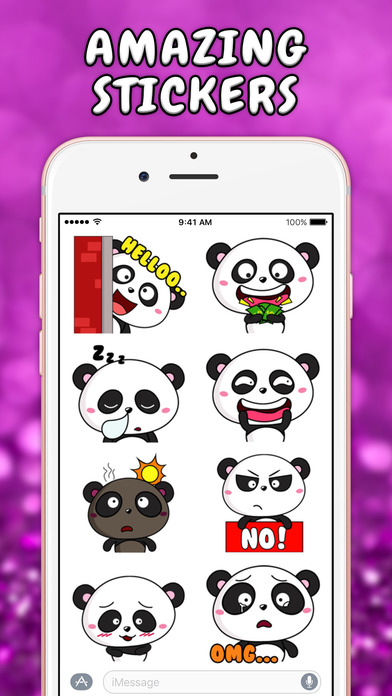 Crazy Panda Stickers screenshot 2