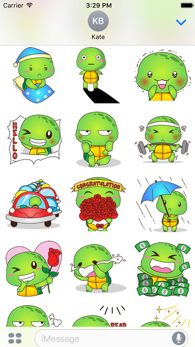 Pura the funny turtle 6 for iMessage Sticker screenshot 2