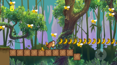 monkey jump & run adventure in banana forest screenshot 4