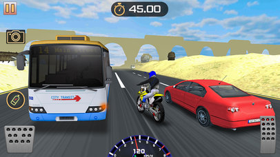 Desert Trail Bike traffic Rush - Extreme Racer screenshot 4