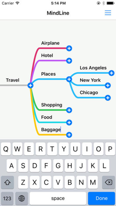 MindMap - Mind Mapping For Draft & Diagram IPhone App