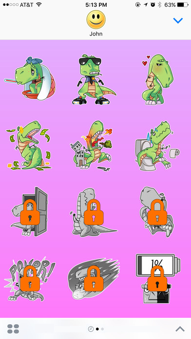 Dinosaur Dancing to Song Remix Stickers screenshot 3