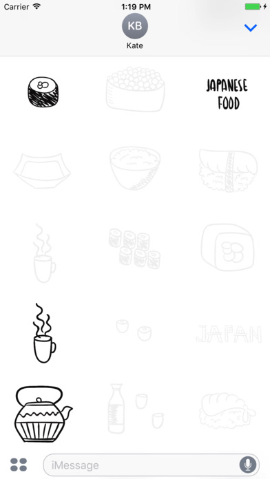 Animated Cute Japan Food Stickers screenshot 3